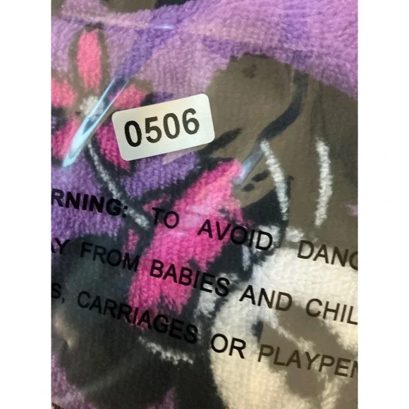 Disney Minnie Mouse Pajama Pants Womens Large Purple Fleece Polka Dot LZ4410DBA - Picture 8 of 8